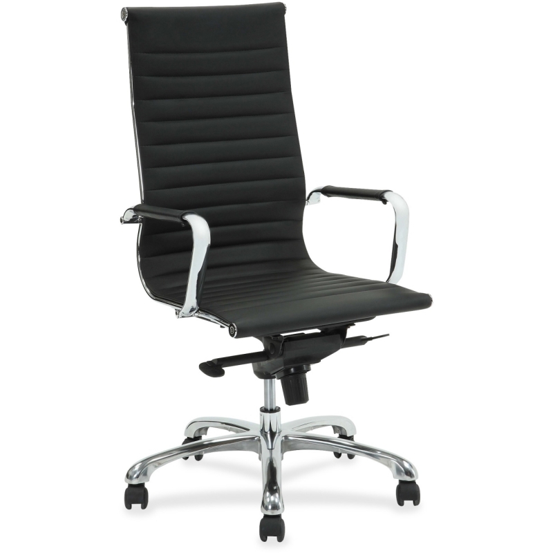 Lorell Modern Chair Series High-back Leather Chair 59537 LLR59537