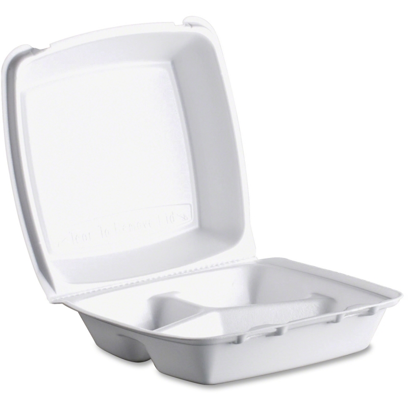 Dart Dart Triple-compartment Foam Container 85HT3 DCC85HT3