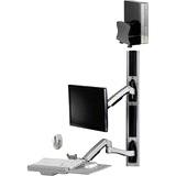 Amer Sit-Stand Combo Workstation Wall Mount System AMR1AWSV1