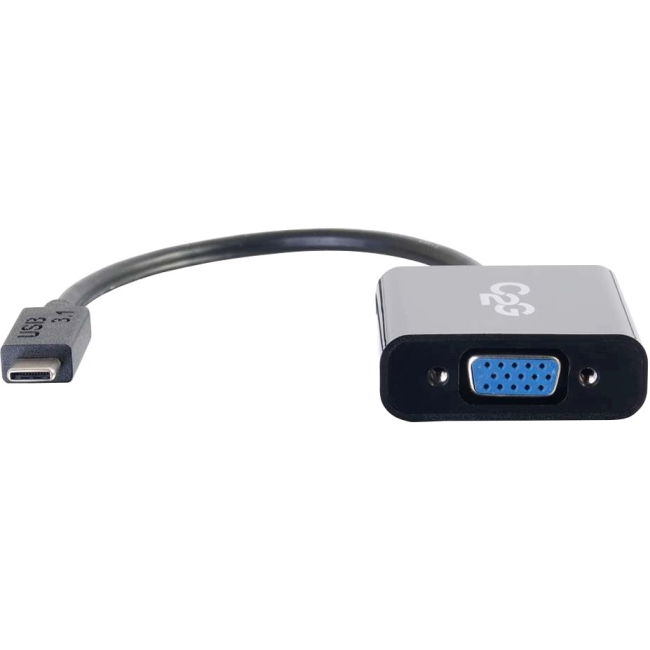 C2G USB-C to VGA Video Adapter-Black 29471