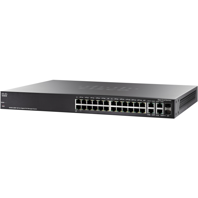 Cisco 28-port Gigabit Max-PoE Managed Switch - Refurbished SG300-28MP-K9CN-RF SG300-28MP