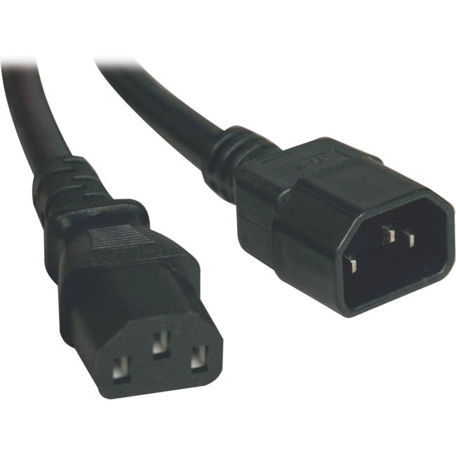 Tripp Lite Heavy-Duty Power Extension Cord, 15A, 14AWG (IEC-320-C14 to IEC-320-C13), 3-ft P005-003