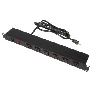 Rack Solutions 15A Power Strip, Right Angle Front Outlet, 6ft Cord PS19-FR6-6-A