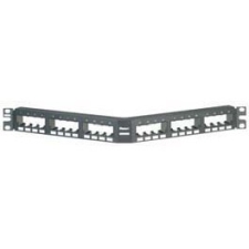 Panduit Angled 24-Port Flush Mount Patch Panel Supplied with Rear Mounted Faceplates CPPA24FMWBLY