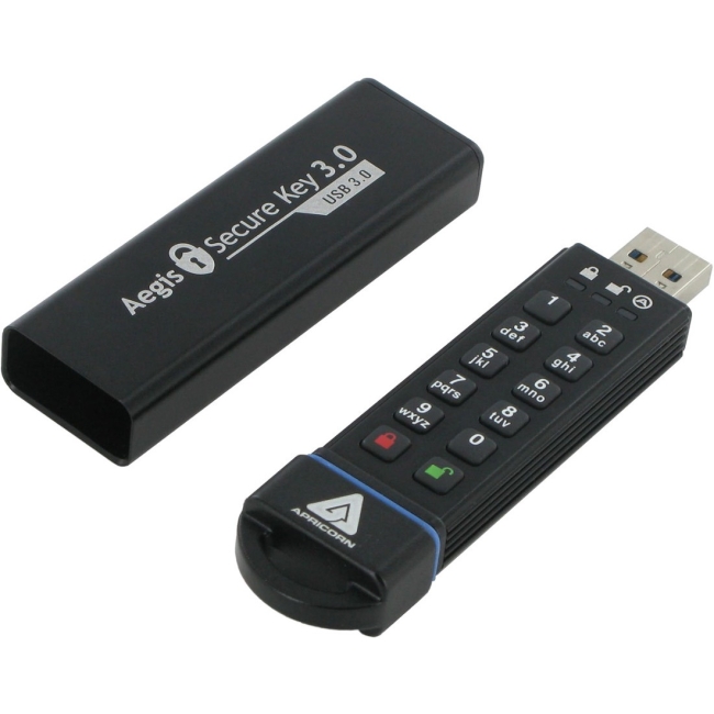 Apricorn 16GB Aegis Secure Key USB 3.0 Flash Drive ASK3-16GB