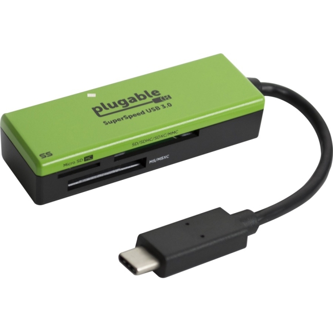 Plugable USB Type-C Flash Memory Card Reader USBC-FLASH3