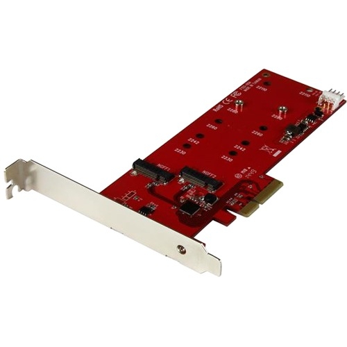 StarTech.com 2x M.2 SSD Controller Card - PCIe PEX2M2