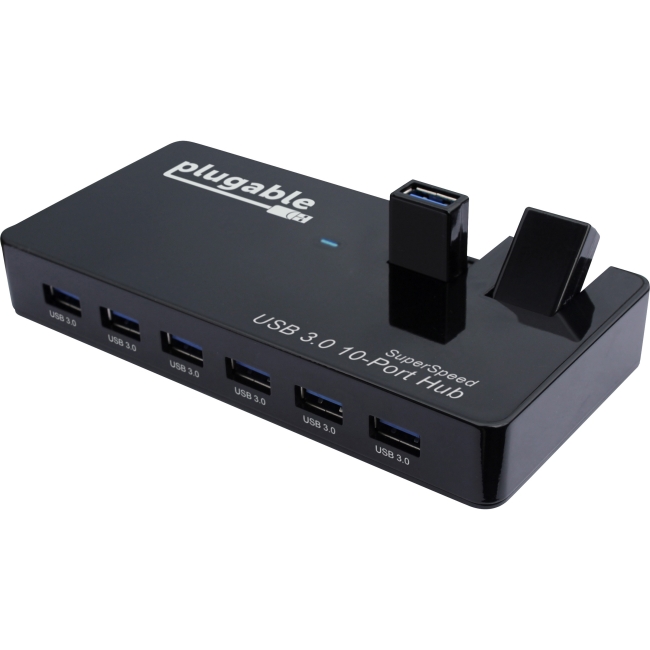 Plugable 10-Port USB 3.0 SuperSpeed Hub with 48W Power Adapter USB3-HUB10C2
