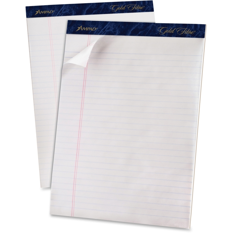 TOPS Gold Fibre Ruled Perforated Writing Pads 20031R TOP20031R