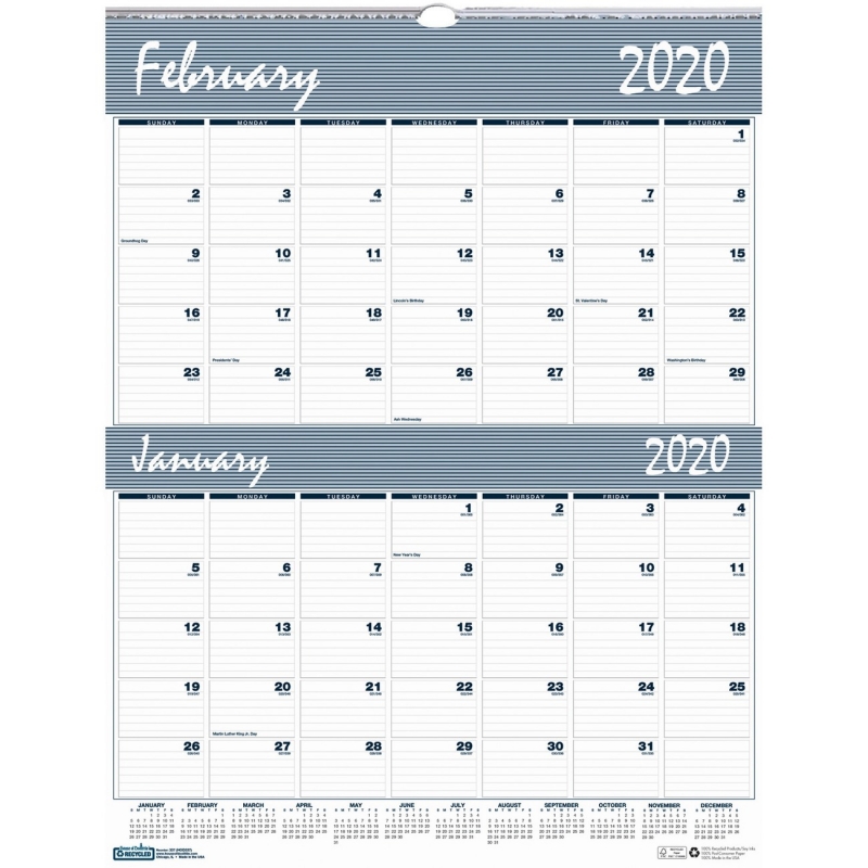 House of Doolittle Bar Harbor Blue/Gray 2-Month Wall Calendar 337 HOD337