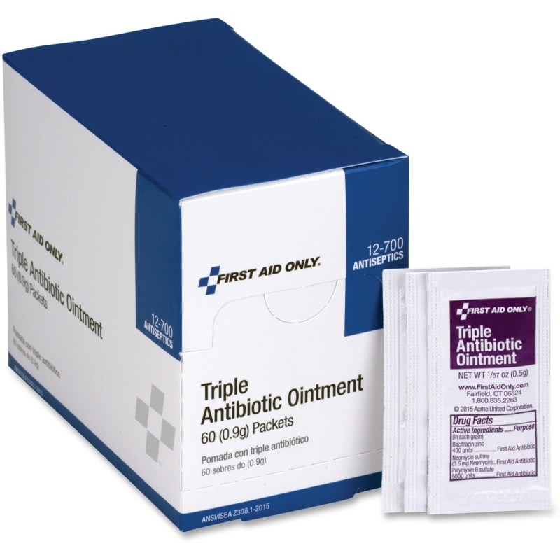 First Aid Only Triple Antibiotic Ointment Packets 12700 FAO12700