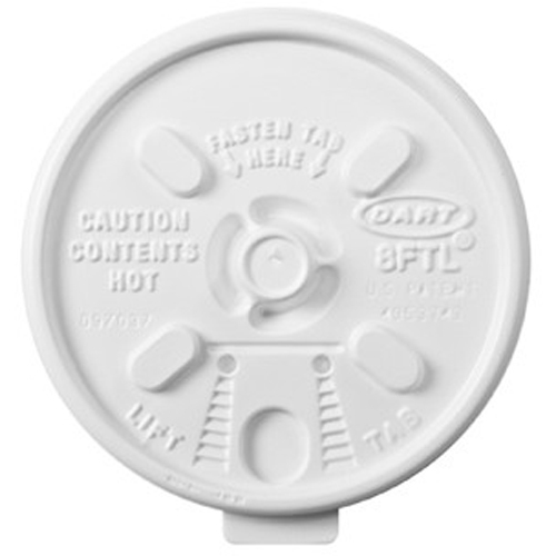 Dart Lids for Foam Cups and Containers 8FTL DCC8FTL
