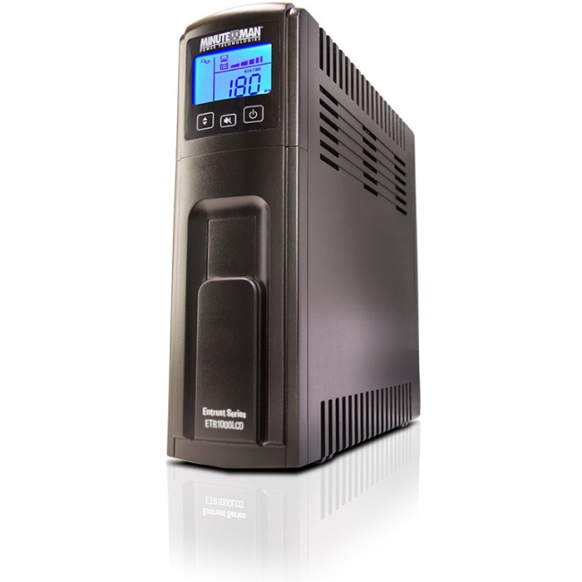 Minuteman 1000VA Line Interactive UPS with 10 Outlets ETR1000LCD