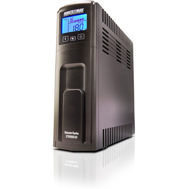 Minuteman 550VA Line Interactive UPS with 8 Outlets ETR550LCD