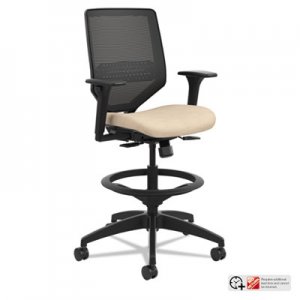 HON Solve Series Mesh Back Task Stool, Putty HONSVSM1ALC22T