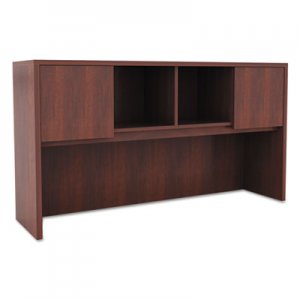 Alera Valencia Series Hutch with Doors, 58 7/8w x 15d x 35 1/2h, Medium Cherry ALEVA286015MC