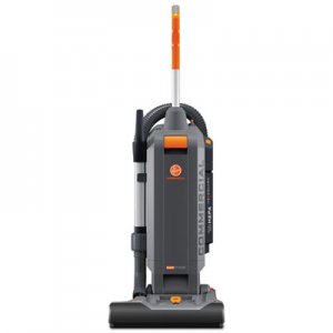 Hoover Commercial HushTone Vacuum Cleaner with Intellibelt, 15", Orange/Gray HVRCH54115 CH54115