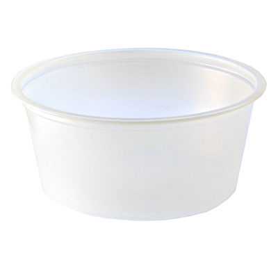 Fabri-Kal Portion Cups, 3 1/4 oz, Translucent, 125/Sleeve, 20 Sleeve/Carton FABPC325 9500516