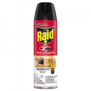 Raid Fragrance Free Ant and Roach Killer, 17.5 oz Aerosol Can, 12/Carton SJN697318 697318