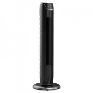 Alera 36" 3-Speed Oscillating Tower Fan with Remote Control, Plastic, Black ALEFAN363