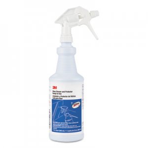 3M Ready-to-Use Glass Cleaner with Scotchgard, Apple, 32 oz Spray Bottle, 12/Carton MMM85788CT 85788