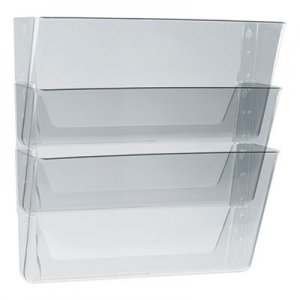 Storex Wall File, Legal 16 x 14, Three Pocket, Clear STX70229U06C 70229U06C