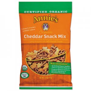 Annie's Homegrown Organic Cheddar Snack Mix, 2.5 oz Bag, 12/Carton ANI00073 ANS00073
