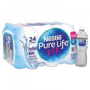 Nestle Pure Life Purified Water, 16.9 oz Bottle, 24/Carton NLE101264CT 12273758