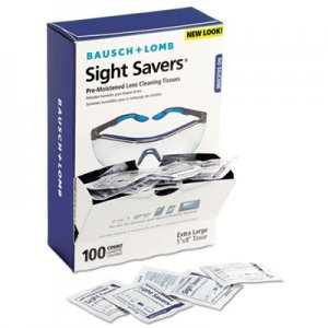 Bausch & Lomb Sight Savers Premoistened Lens Cleaning Tissues, 100/Box, 10 Boxes/Carton BAL8574GMCT 8574GM