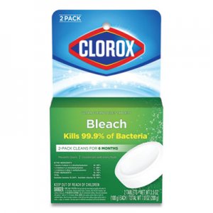 Clorox Automatic Toilet Bowl Cleaner, 3.5 oz Tablet, 2/Pack, 6 Packs/Carton CLO30024CT 30024