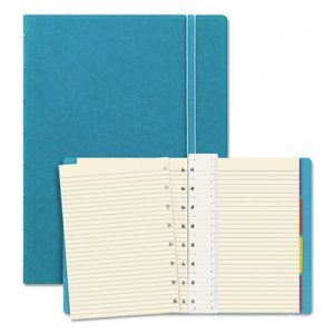 Filofax Notebook, 1 Subject, Medium/College Rule, Aqua Cover, 8.25 x 5.81, 112 Sheets REDB115012U B115012U