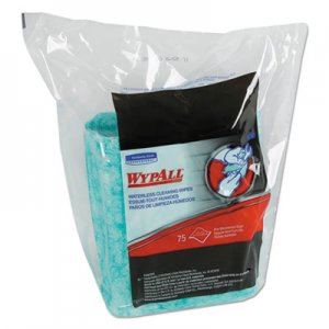 WypAll Waterless Cleaning Wipes Refill Bags, 12 x 9, 75/Pack KCC91367CT KCC 91367