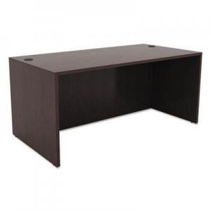 Alera Valencia Series Straight Desk Shell, 59 1/8w x 29 1/2d x 29 5/8h, Espresso ALEVA216030ES