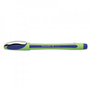 SchneiderA Xpress Fineliner Stick Pen, 0.8 mm, Blue Ink, Blue/Green Barrel, 10/Box RED190003 190003
