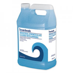 Boardwalk Industrial Strength Glass Cleaner with Ammonia, 1 gal Bottle, 4/Carton BWK4714A 585600-41ESSN