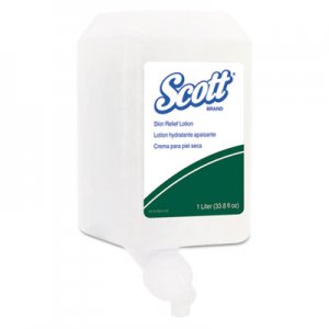 Scott Skin Relief Lotion, 1 L Bottle, Fragrance Free, 6/Carton KCC35365CT KCC 35365CT