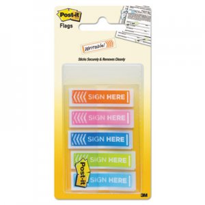 Post-it Flags Arrow Message 1/2" Page Flags, Five Assorted Bright Colors, 100/Pack MMM684SHOPBLA 684-SH-OPBLA