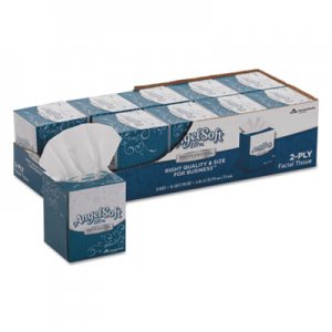 Angel Soft ps Ultra Facial Tissue, 2-Ply, White, 96 Sheets/Box, 10 Boxes/Carton GPC4636014 4636014