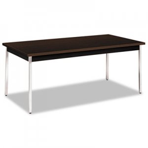 HON Utility Table, Rectangular, 72w x 36d x 29h, Mocha/Black HONUTM3672MOPCH HUTM3672.MOCH.P.CHR