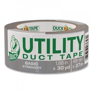 Duck Basic Strength Duct Tape, 3" Core, 1.88" x 30 yds, Silver DUC1154019 1154019