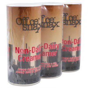 Office Snax Reclosable Powdered Non-Dairy Creamer, 12 oz Canister, 3/Pack OFX00020G