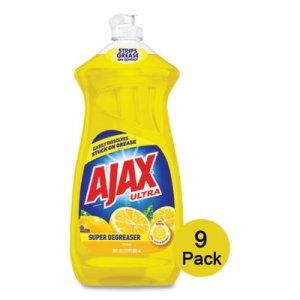 Ajax Dish Detergent, Lemon Scent, 28 oz Bottle, 9/Carton CPC44673 44673