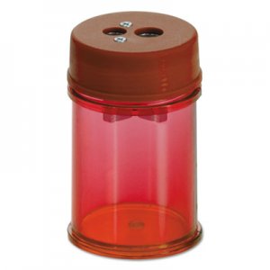 Officemate Pencil/Crayon Sharpener, 1.38" dia. x 2.13", Red, 8/Pack OIC30240PK 30240PK