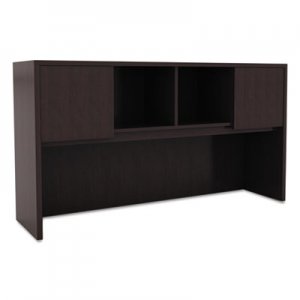 Alera Valencia Series Hutch with Doors, 58 7/8w x 15d x 35 1/2h, Espresso ALEVA286015ES