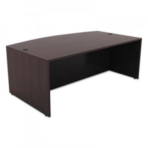 Alera Valencia Bow Front Desk Shell, 71w x 35 1/2d to 41 3/8d x 29 5/8h Espresso