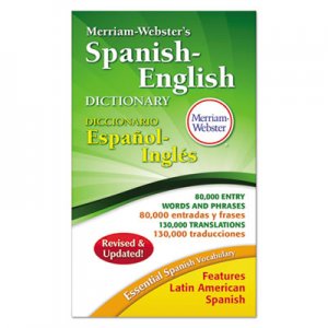 Merriam Webster Merriam-Webster s Spanish-English Dictionary, 864 Pages MER824