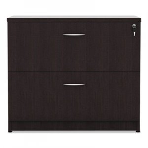 Alera Valencia Series Two Drawer Lateral File, 34w x 22 3/4d x 29 1/2h, Espresso ALEVA513622ES