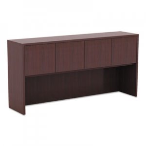 Alera Valencia Series Hutch with Doors, 64 3/4w x 15d x 35 1/2h, Mahogany ALEVA286615MY