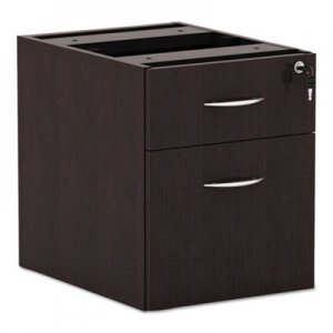 Alera Valencia Series 3/4 Box/File Pedestal,15 5/8w x 20 1/2d x 19 1/4h,Espresso