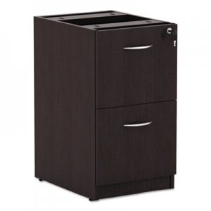 Alera Valencia File/File Drawer Full Ped, 15 5/8 x 20 1/2 x 28 1/2, Espresso ALEVA542822ES